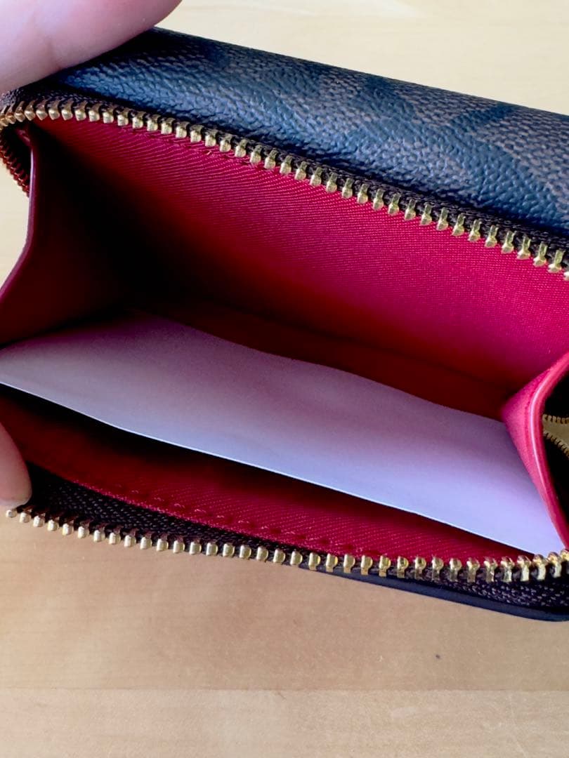 【新品！】COACH / コーチ 財布 ブラウン×レッド： 7331 IMRVQ