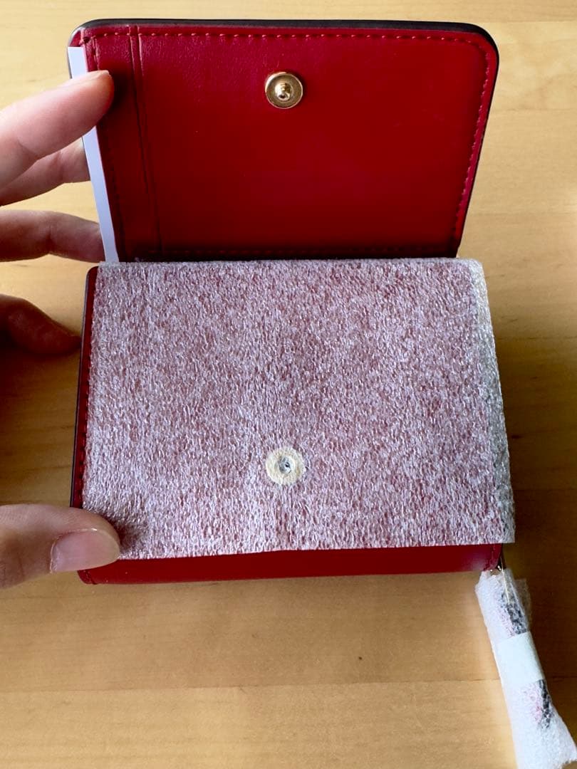 【新品！】COACH / コーチ 財布 ブラウン×レッド： 7331 IMRVQ