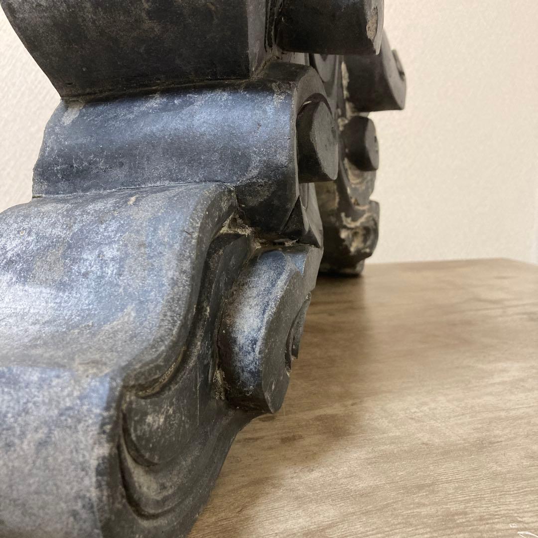 珍品　特大　古鬼瓦　郵便局紋　魔除け　アンティーク　昭和