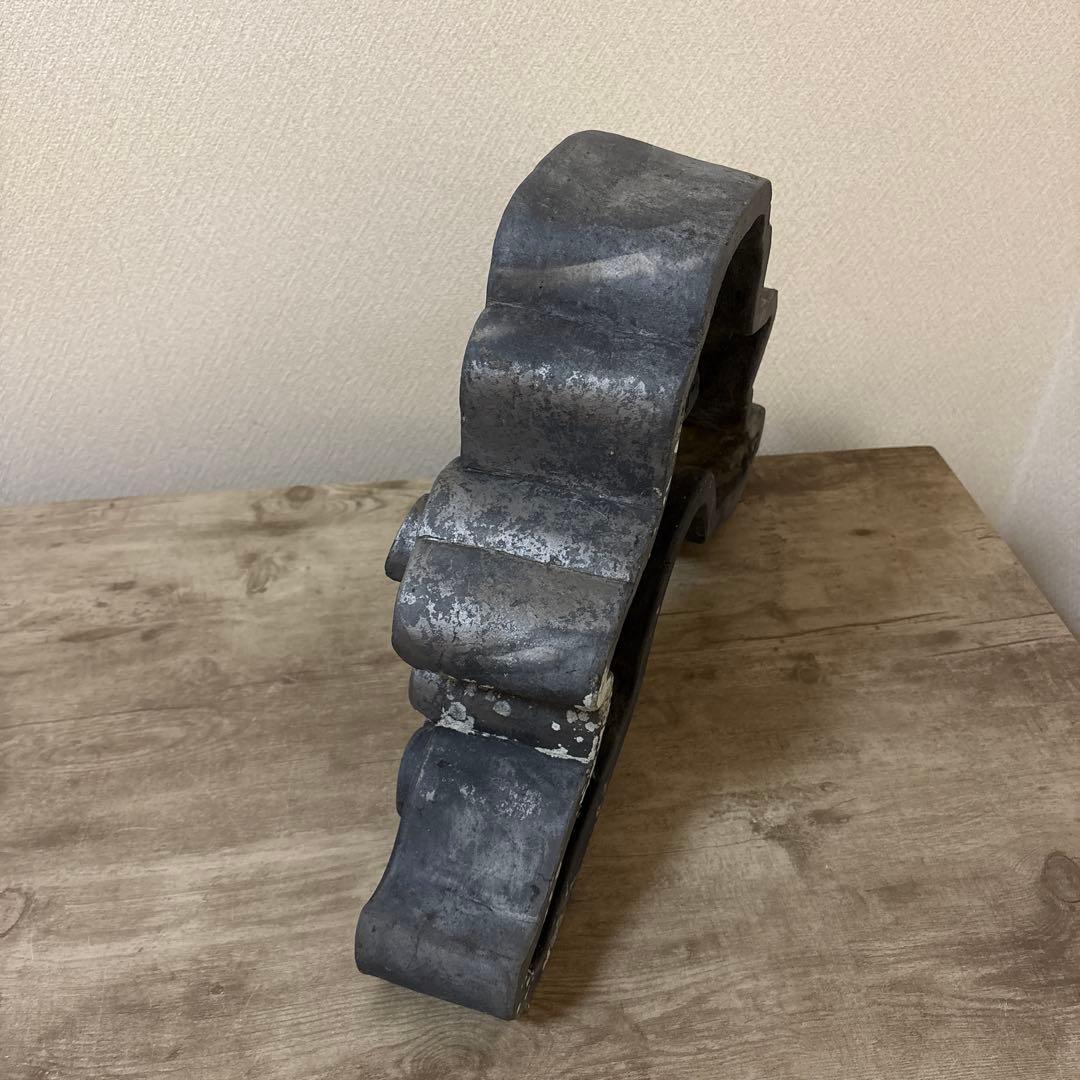 珍品　特大　古鬼瓦　郵便局紋　魔除け　アンティーク　昭和