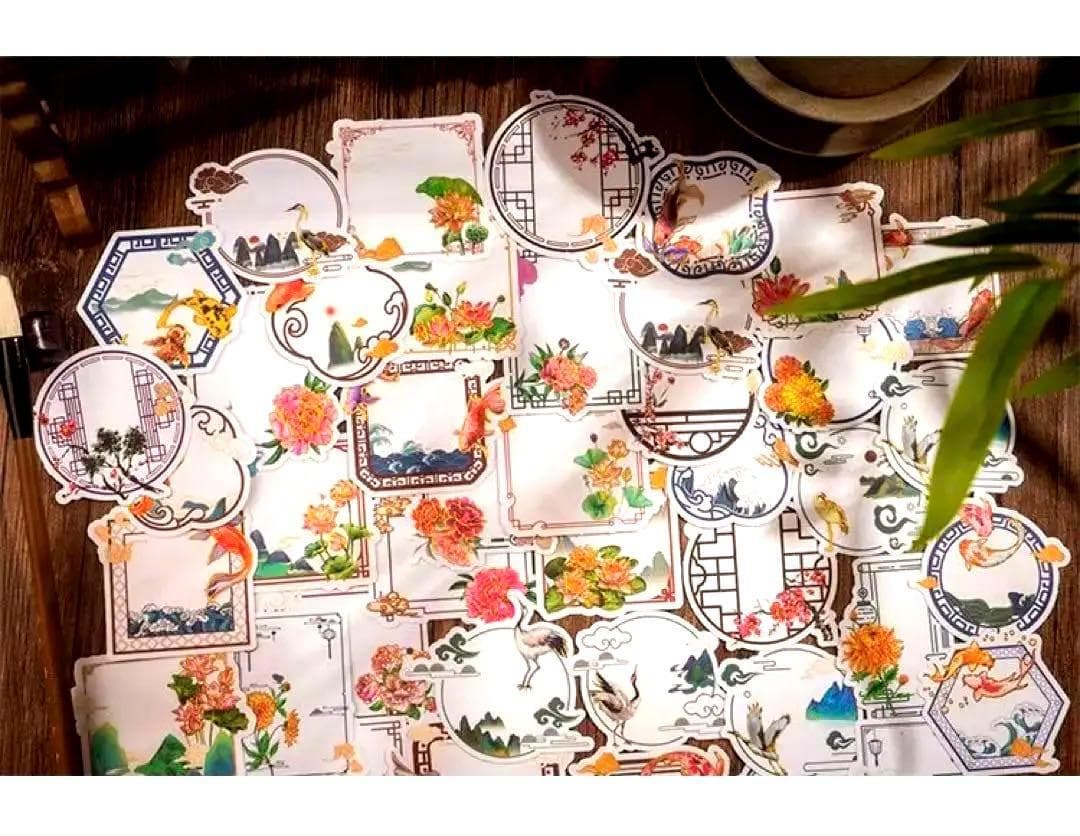 一筆箋メモシノワズリ李朝漢服ロータス魔道祖師陳情令山河令天官賜福薬屋のひとりごと