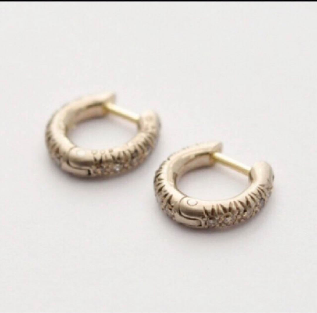 hum ハムエタ ピアス et-P96s k18WG ダイヤモンド