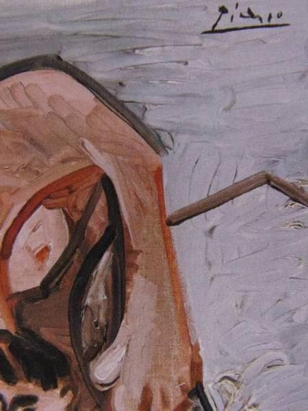 パブロ・ピカソ、母と子、希少な画集より、新品高級額装付、状態良好