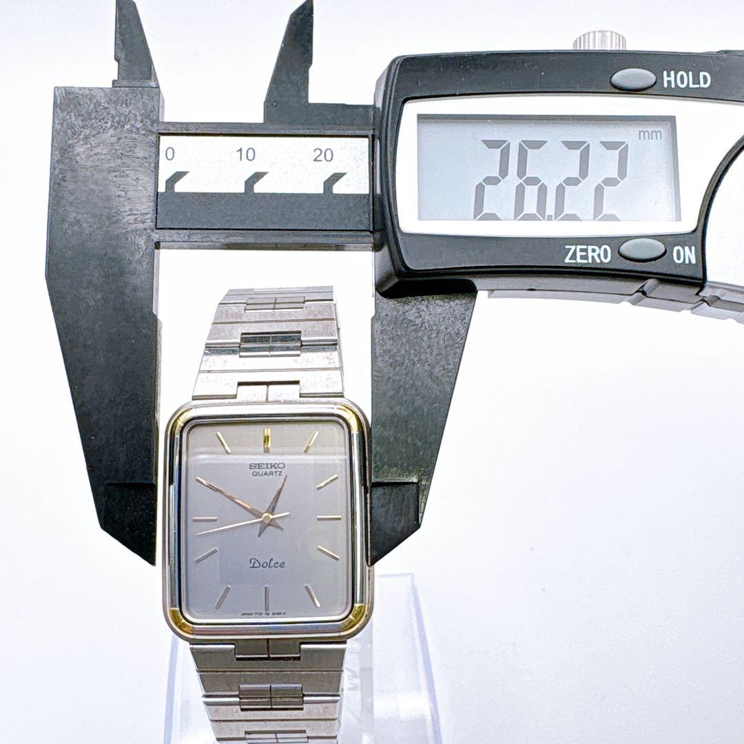 稼働品 SEIKO Dolce クォーツ 腕時計 ドレス シルバー ゴールド