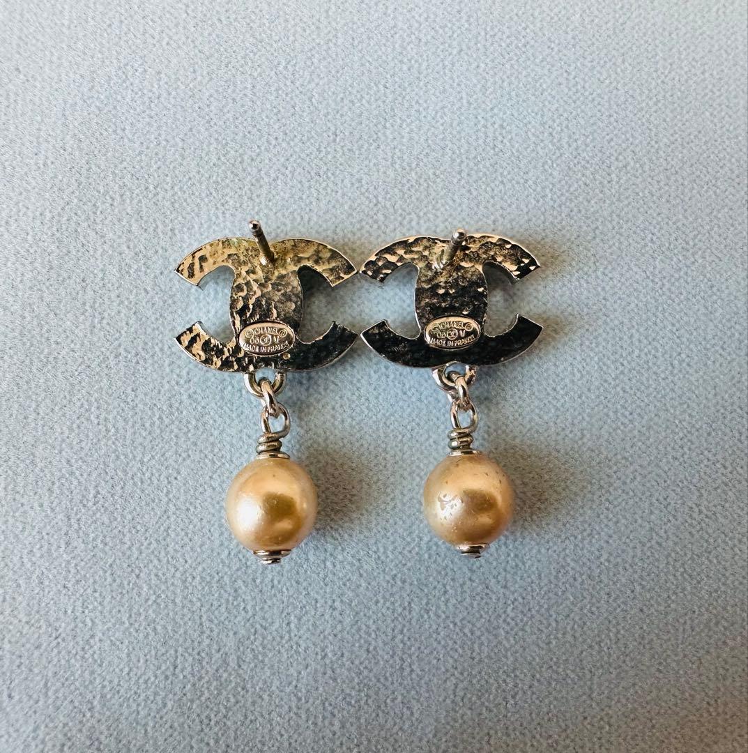 【CHANEL】ココマーク&パールピアス
