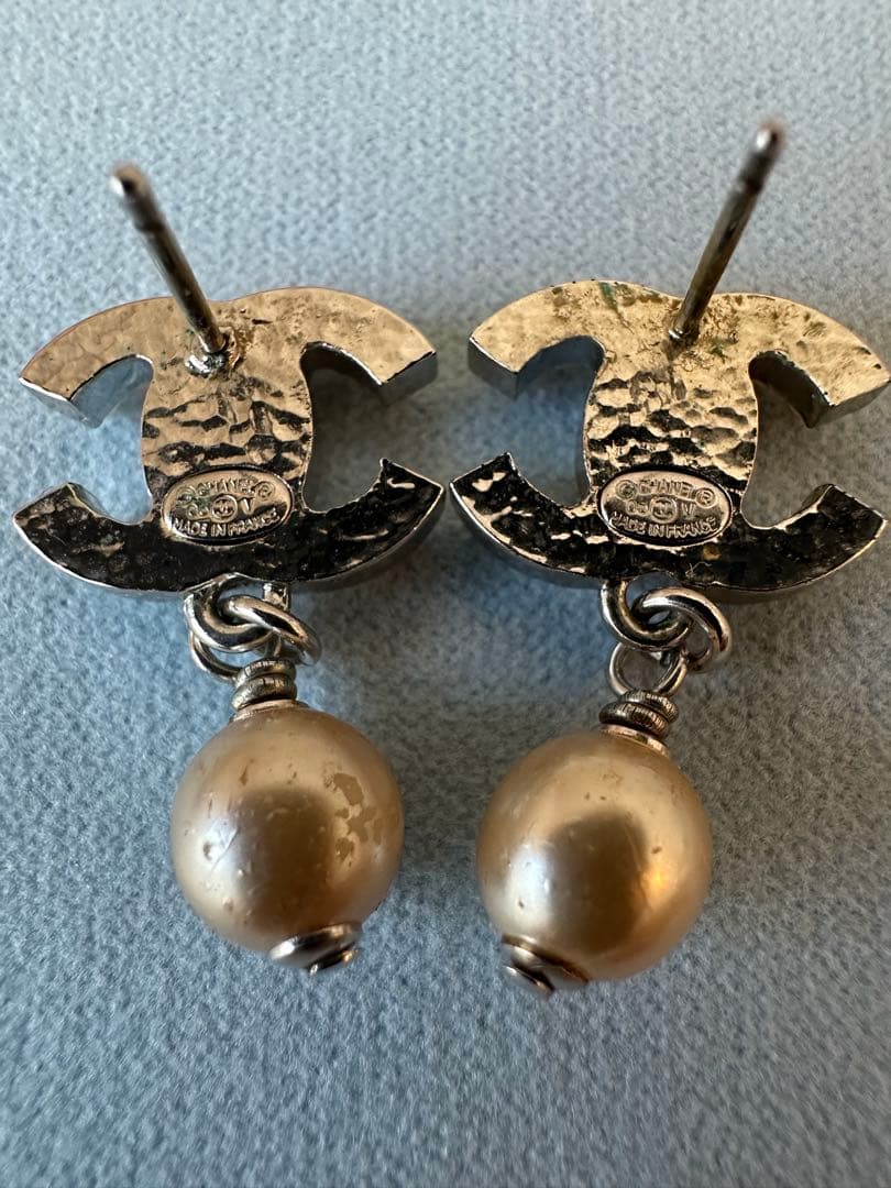 【CHANEL】ココマーク&パールピアス