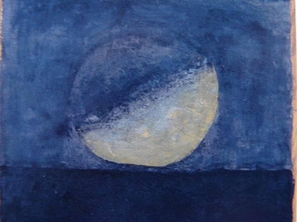 香月泰男、「月の出（左）」、希少画集画、新品額装付