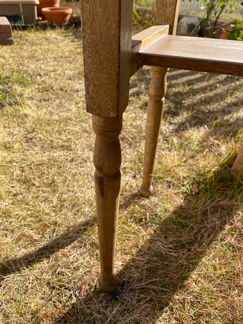 フレンチアンティークテーブル　ナチュラル　古道具　シャビー　70'sヴィンテージ