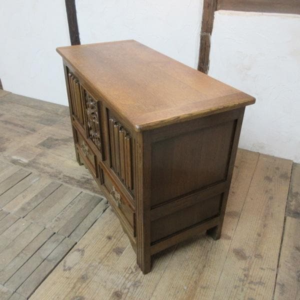 イギリス アンティーク 家具 ブランケットボックス コファ 英国 6120e