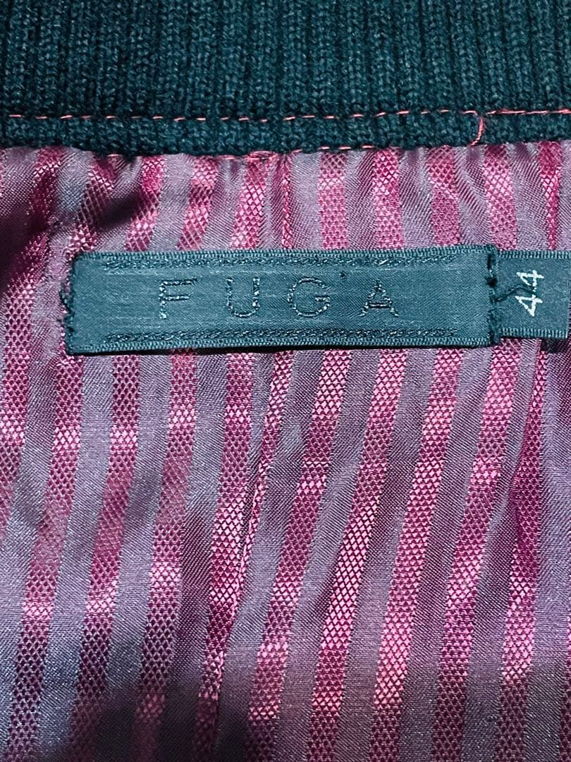 FUGA ライダースジャケット シングル ラムレザー 赤