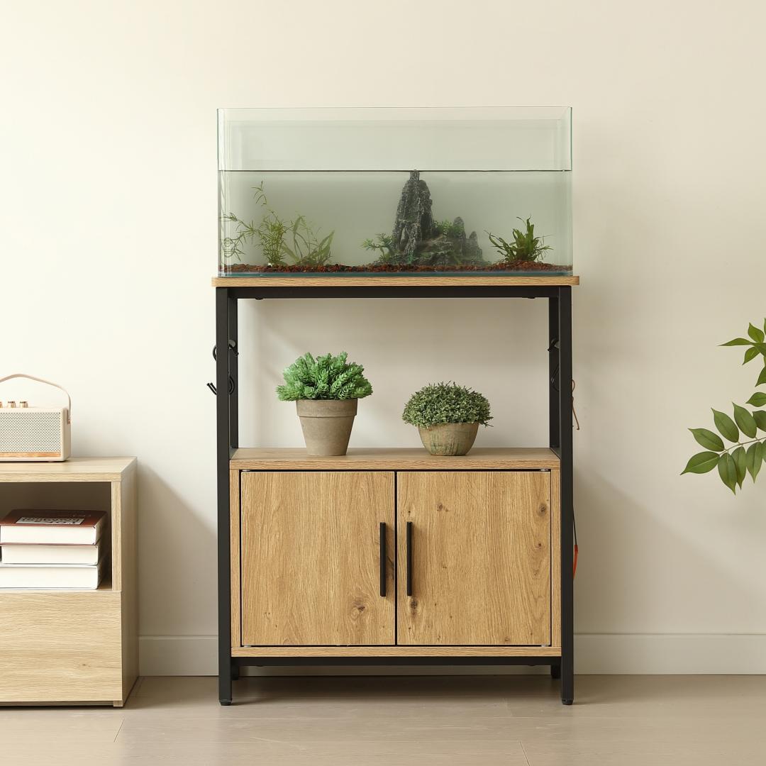 水槽台 水槽スタンド 耐荷重120kg 幅60cm 三段 フック付き 両開き扉