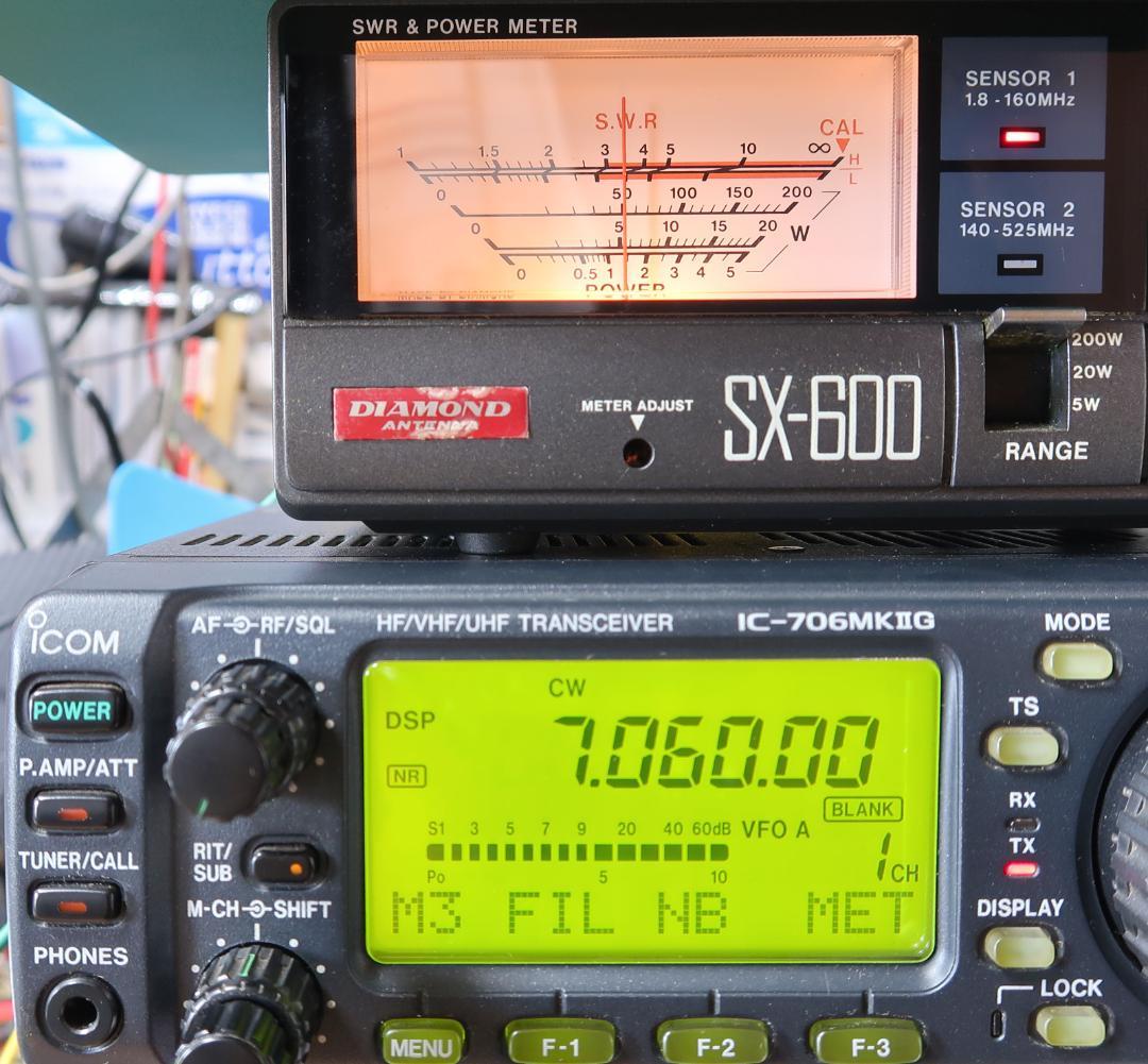 ICOM IC-706MK2GM 50W機 オプションフィルタ装着品