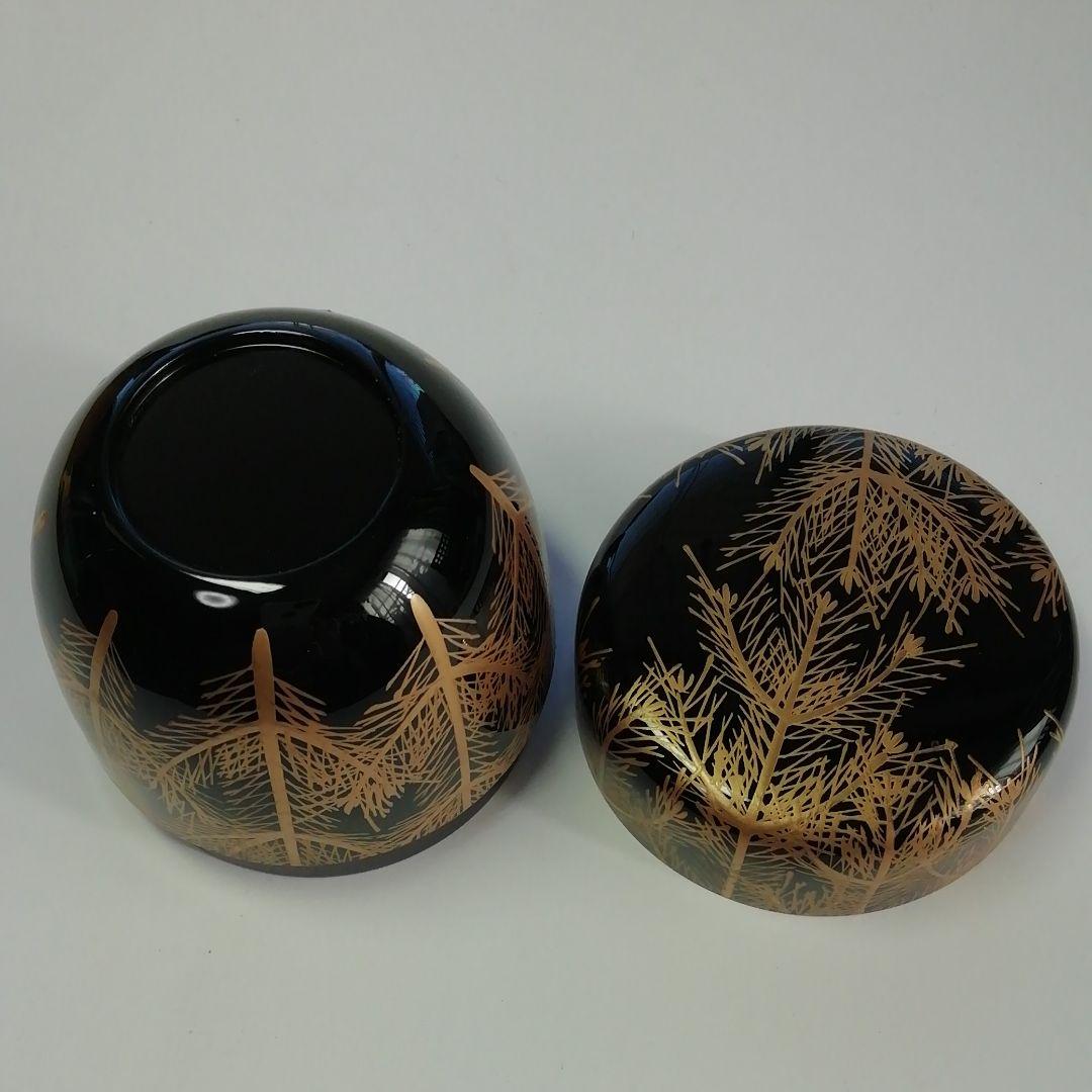 ★良漆造★柴野誡堂★花押★唐松蒔絵★中棗