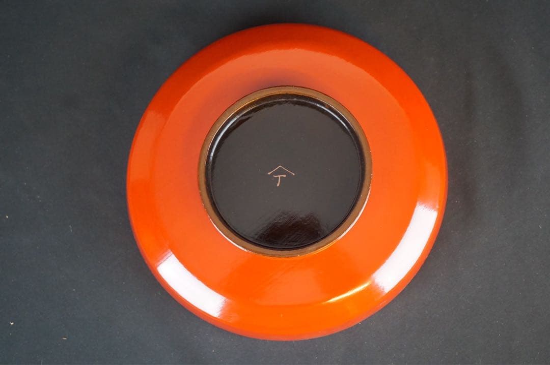 富士山 松蒔絵 大平鉢 木製漆器 箱付