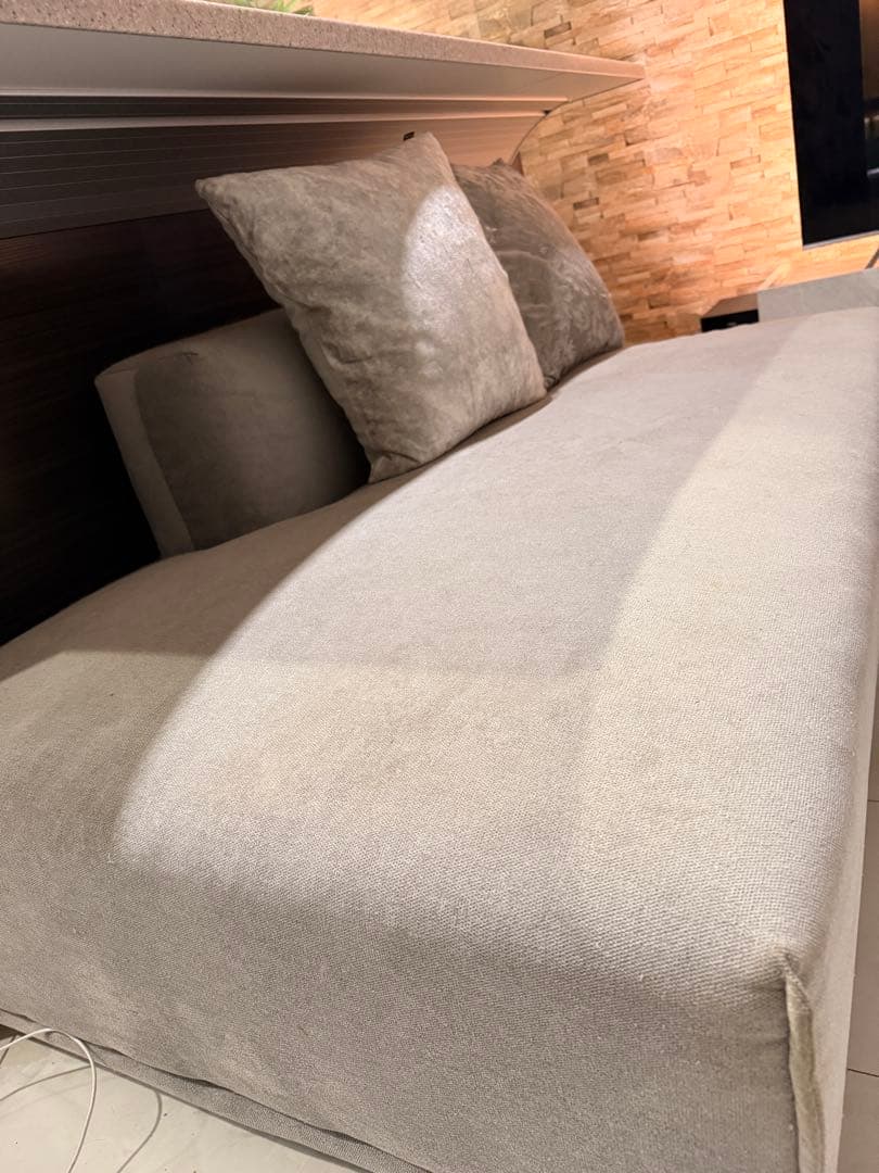 Francfranc メーネソファ 2 R ライトグレー （W1460）