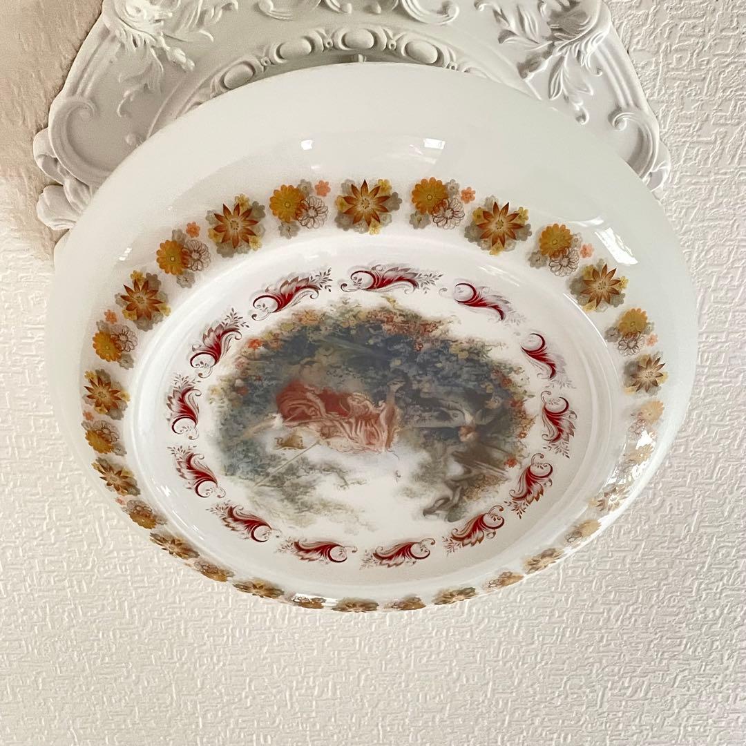 フランスアンティーク☆天井照明器具☆名画 フラゴナール「ぶらんこ」直径36㎝