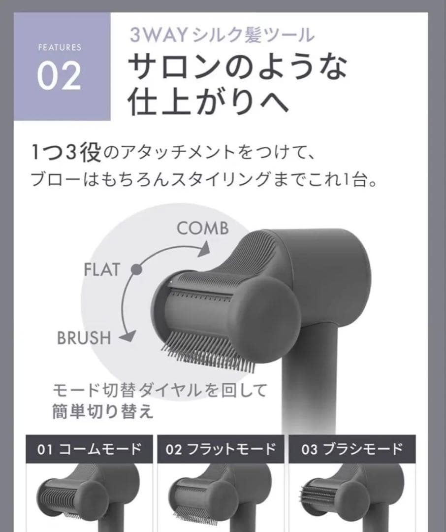 【新品・未使用・即日発送】 サロニア スムースシャインスマートドライヤー