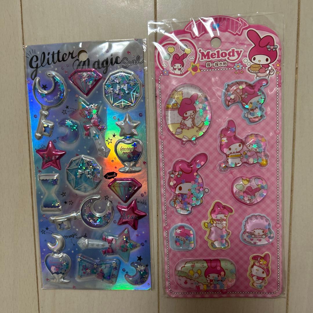 15日まで取り置き中。しずくちゃん　ボンボンドロップシール　ウォーターシール