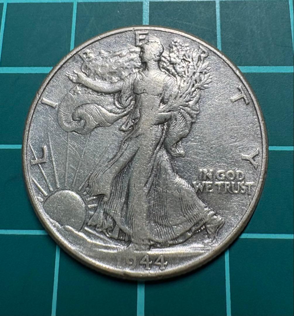 1944年 、1945年【ミントマークS】ウォーキング・リバティ 50セント
