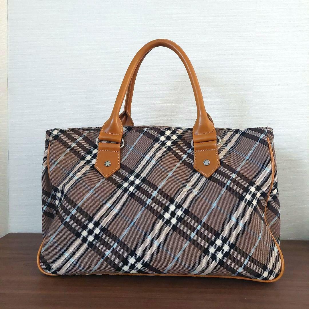 BURBERRY BLUE LABEL ハンドバッグ ノバチェックキャンバス