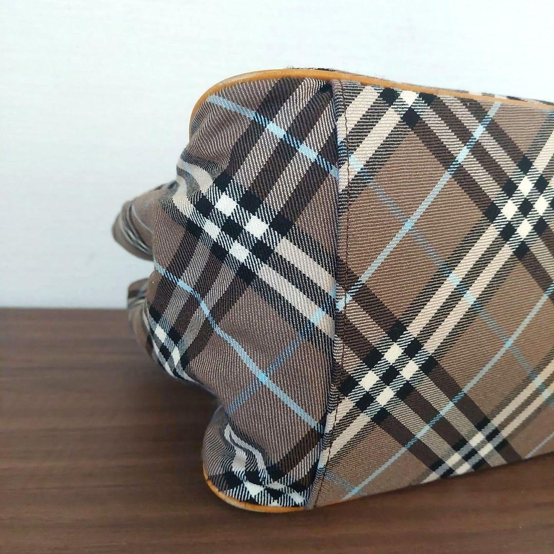 BURBERRY BLUE LABEL ハンドバッグ ノバチェックキャンバス