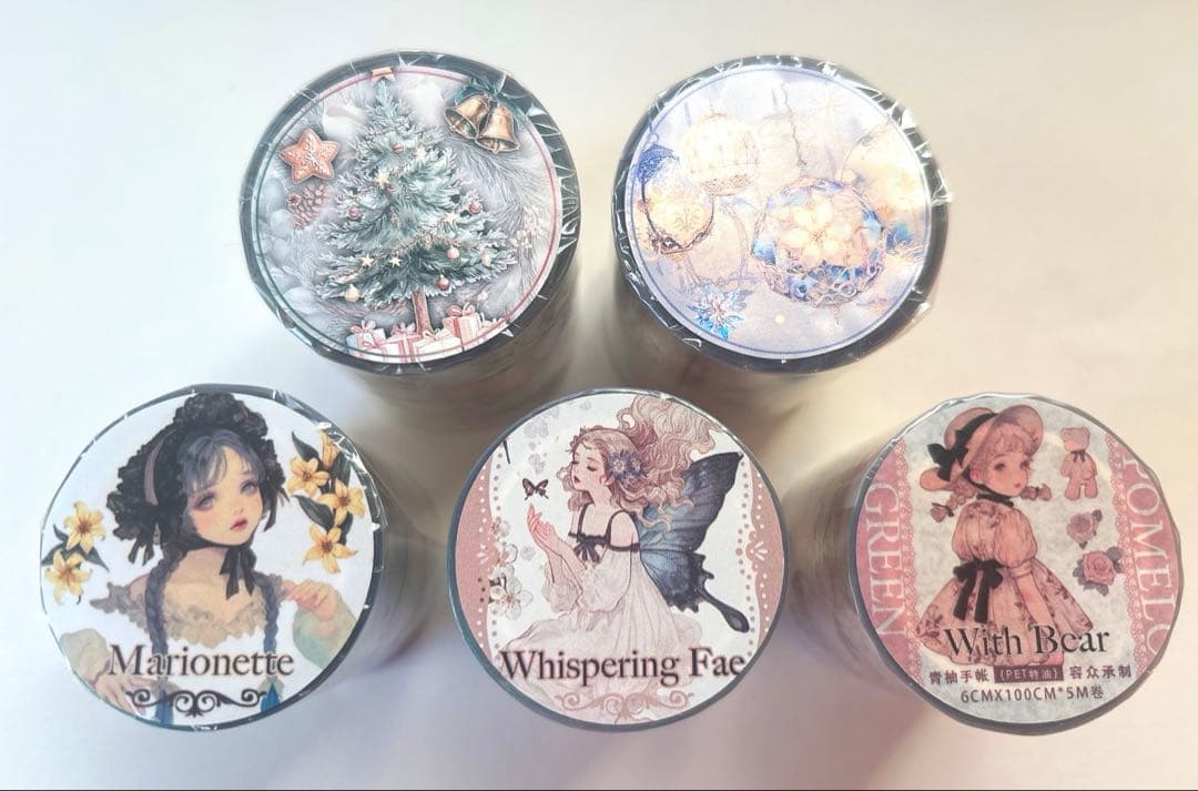 海外PETテープ 5点まとめ売り 新品未開封品