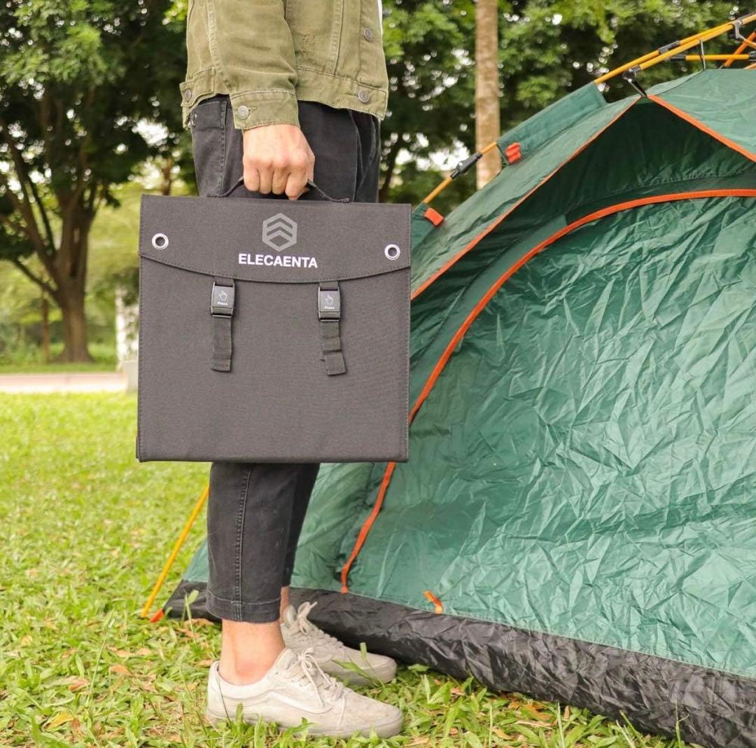 【4,980円引き‼︎】 ELECAENTA 60Ｗ ソーラーパネル 折りたたみ式