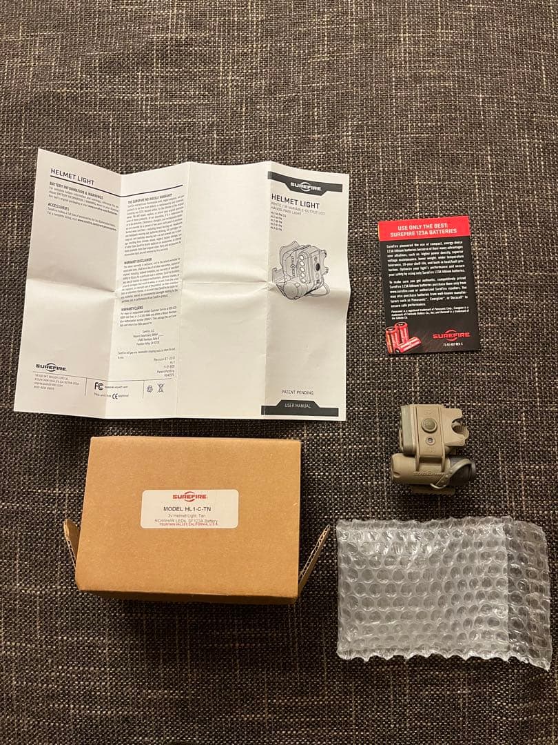 最終値下げ　実物SureFire HL1-C-TN タン　赤/白　IR