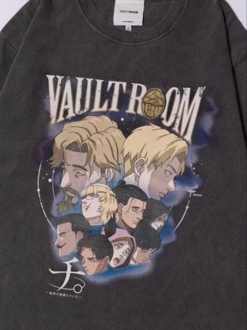 vaultroom チ。-地球の運動について- ORB TEE CHARCOAL