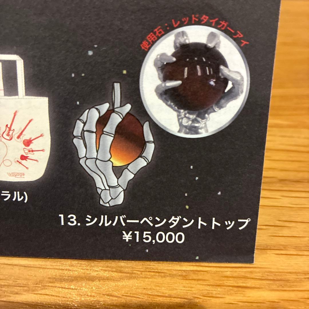 B'z 松本孝弘 The Voyage 2016 シルバーペンダントトップ