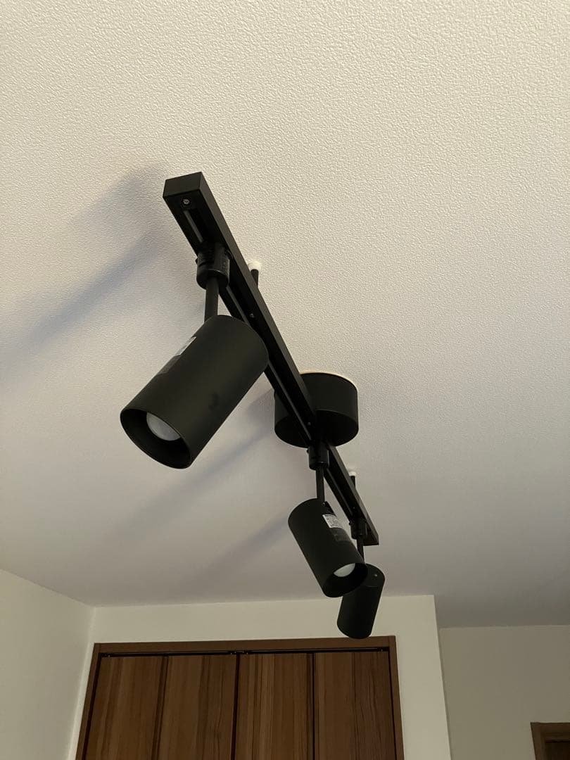 無印良品 システムライト本体 スポットライトx3 LED電球x3 ダクトレール