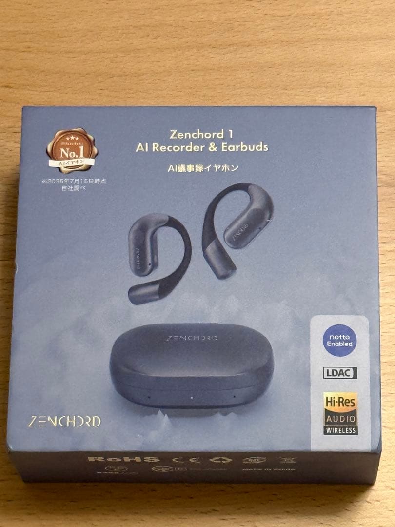 Zenchord 1 ワイヤレスイヤホン AIレコーダー