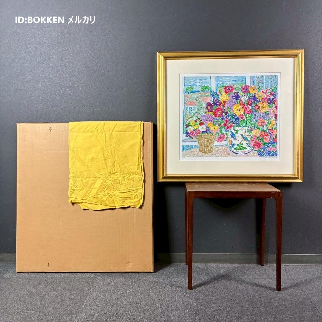 美品 レスリー・セイヤー「ポータバラッタ」シルクスクリーン 直筆サイン入 額縁入