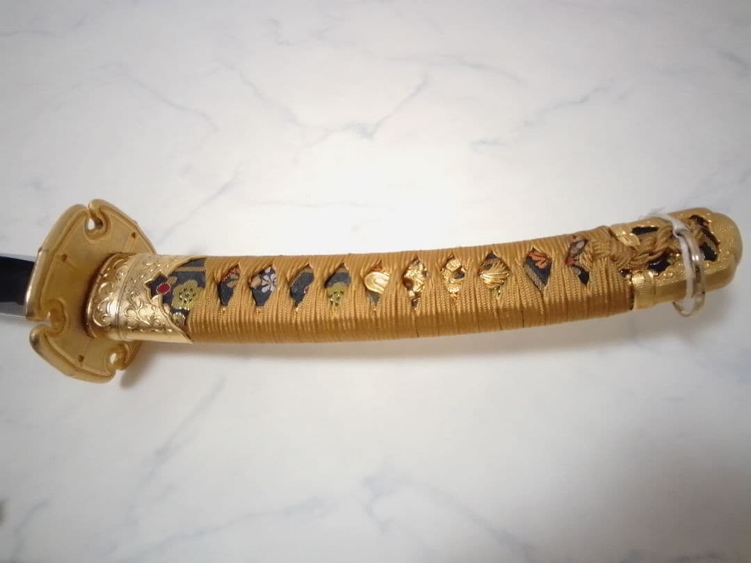 太刀 金属製模造刀 日本刀 金色 観賞 コスプレ 武具