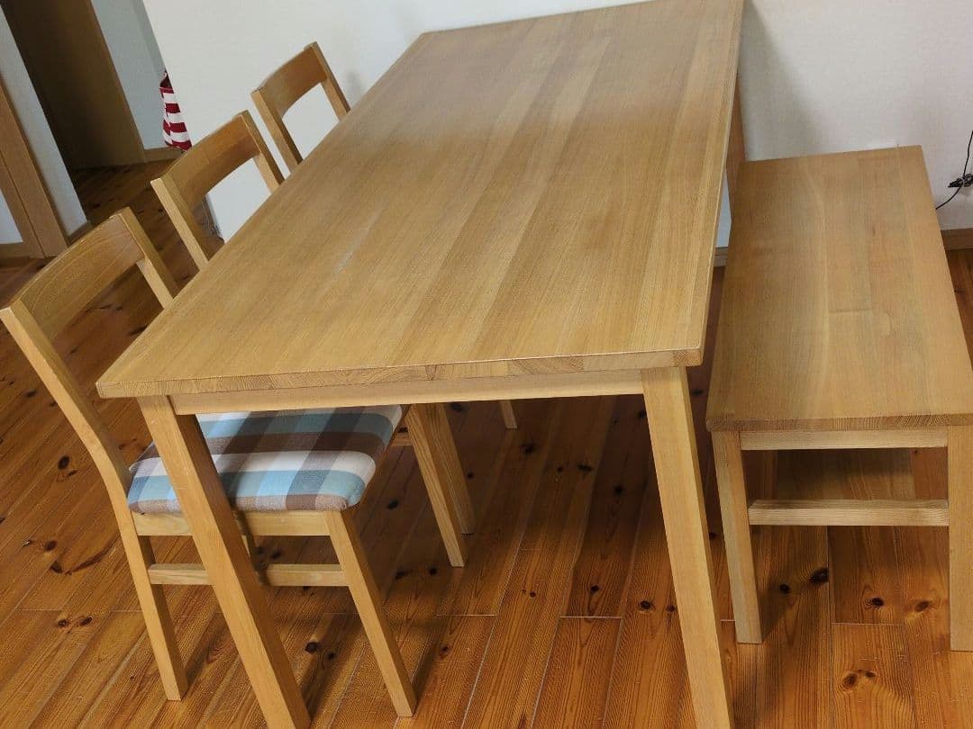 無印良品　木製ダイニングテーブル ナチュラルウッド