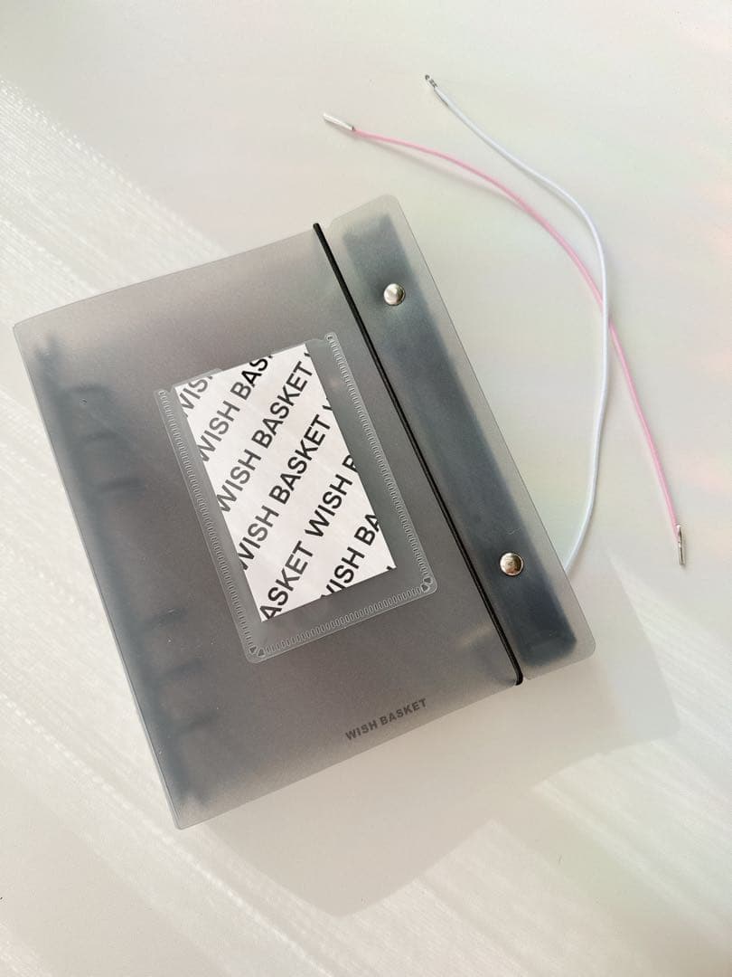 ラスト1点 韓国　A6バインダー　リフィル　ダブルリングバインダー　黒