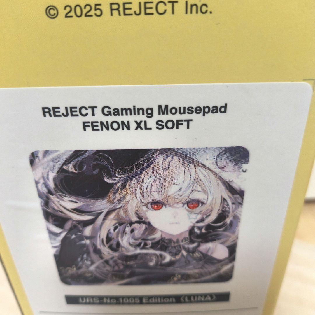 6*a様 REJECT Gaming Mousepad SOFT とおこ　リジェ
