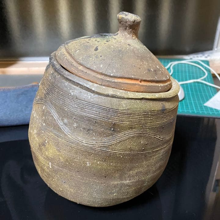 中川伊作　知花南蛮焼　水指