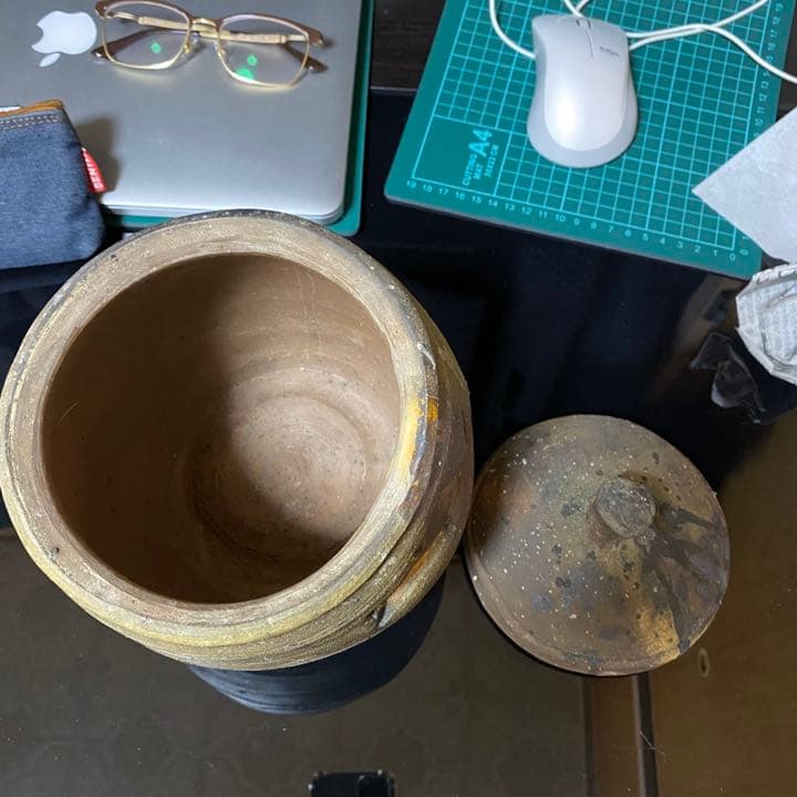 中川伊作　知花南蛮焼　水指