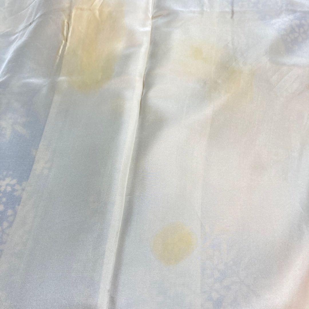 ［9772］振袖 4点セット 牡丹草花 逸品 白 成人式 卒業式 正絹 着物 袷