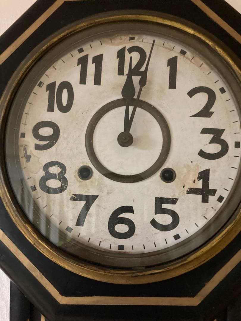 昭和レトロ SEIKOSHAゼンマイ式振り子時計 稼働品①