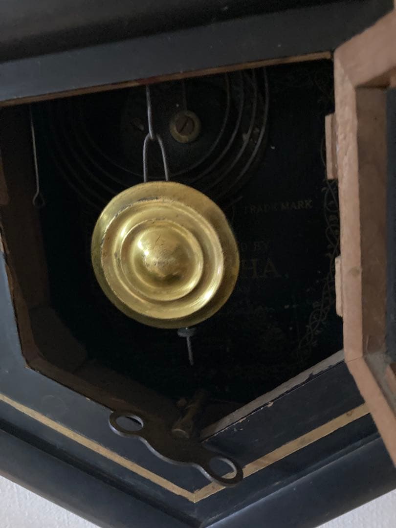 昭和レトロ SEIKOSHAゼンマイ式振り子時計 稼働品①