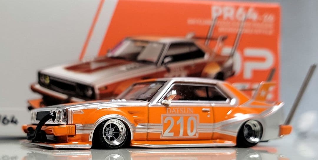 1/64　スカイライン改　ジャパン2Dr　ハヤシストリート　アルミ製　深リム