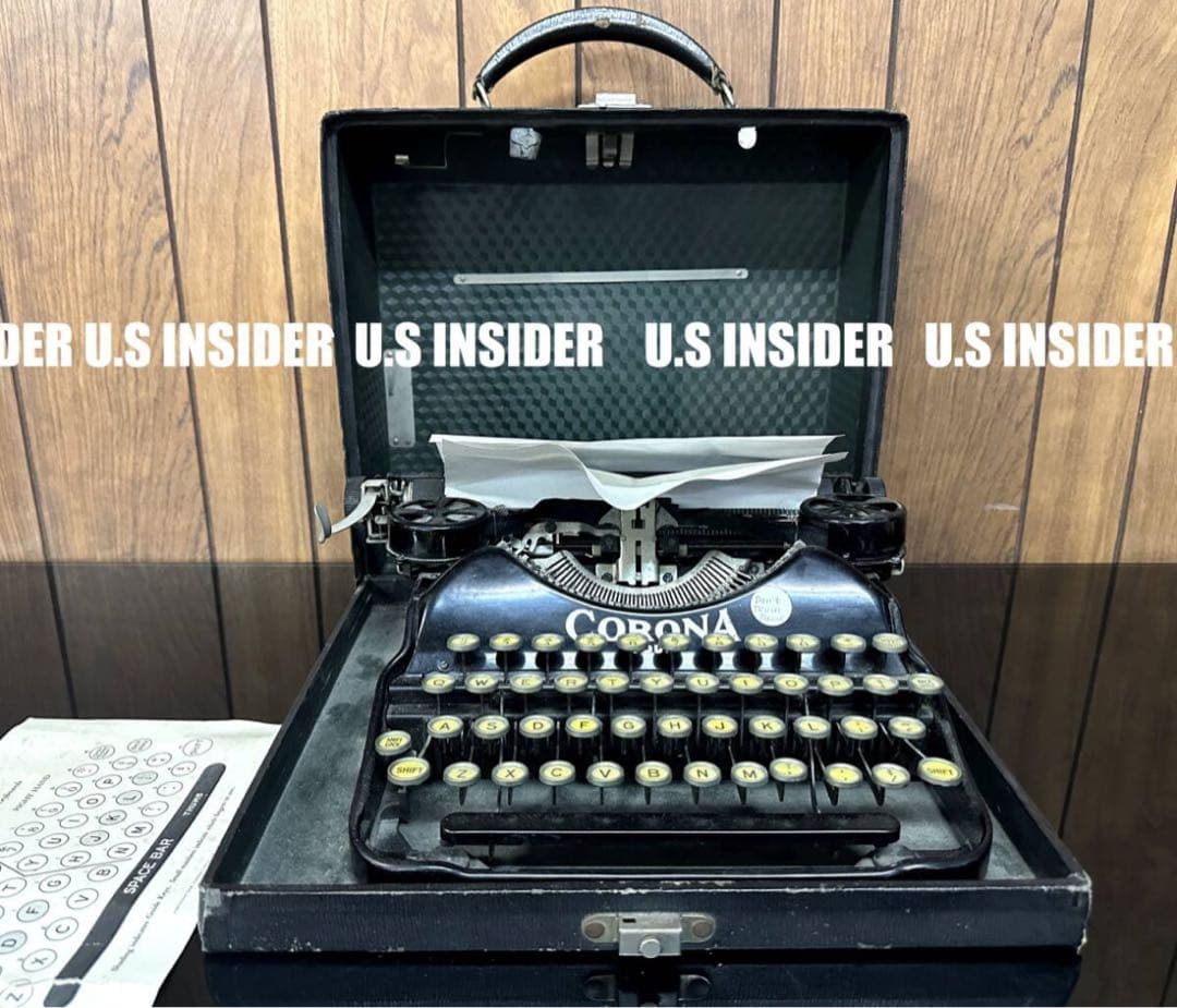 1924年頃 コロナ4 / ポータブルタイプライター　アメリカン・ヴィンテージ