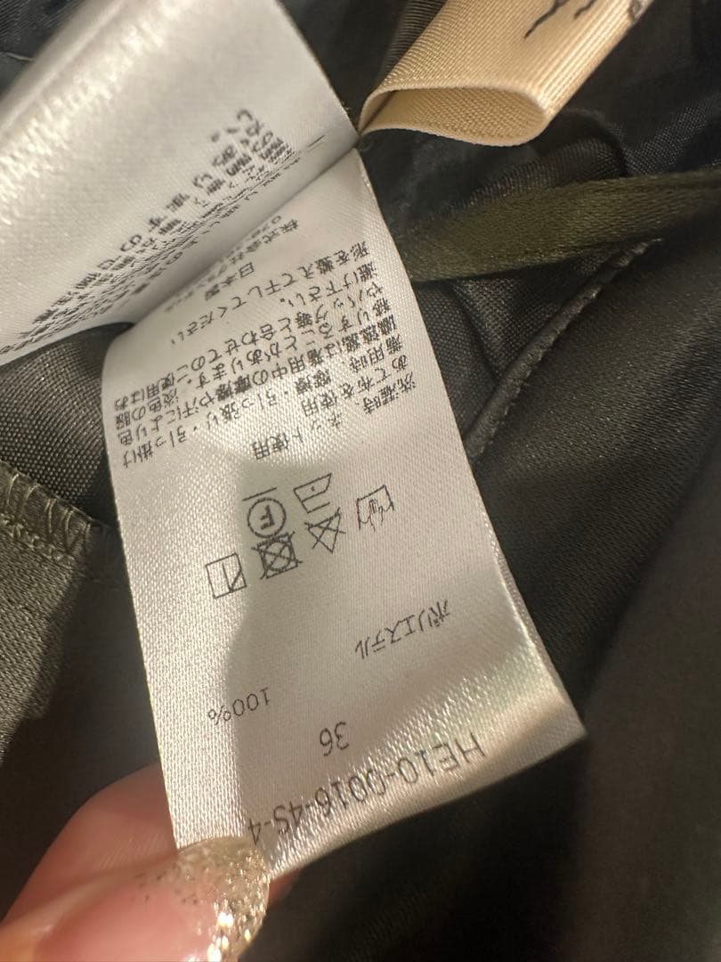 Heve オリーブグリーン ガウチョパンツ タック入り