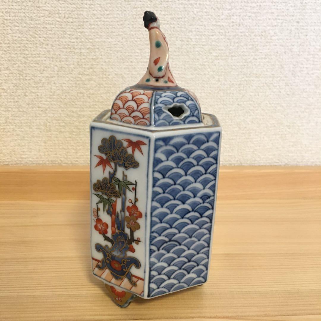 香炉・伊万里・福右衛門（作家本人作）献上手染錦