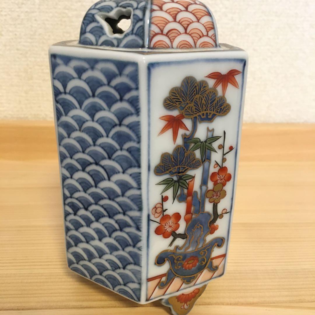 香炉・伊万里・福右衛門（作家本人作）献上手染錦