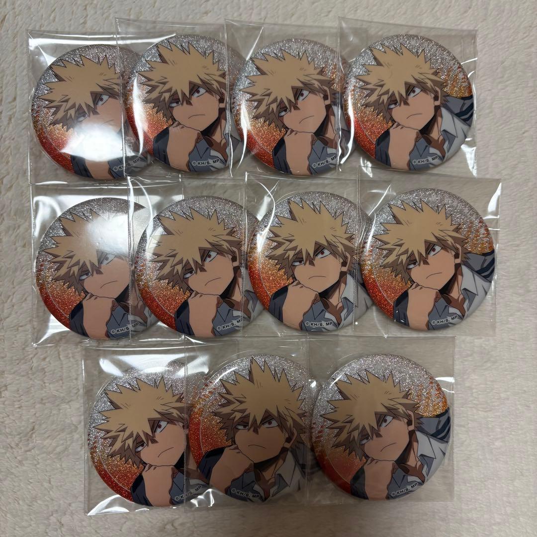 爆豪勝己　ヒロアカ　グリッターカンバッジ　11個