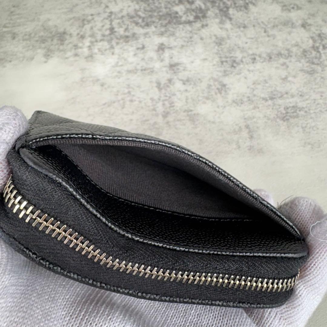 CHANEL キャビアスキン　トランプ　マトラッセ　ケース　カードケース