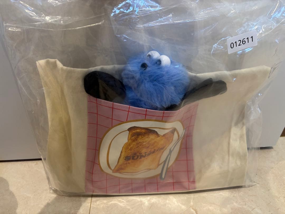 一番くじ　パペットスンスン　A賞 ぴょこぴょこぬいぐるみ　B賞　トートバッグ